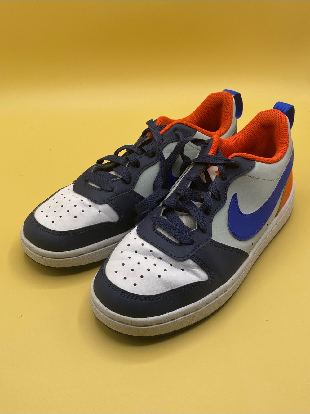 Nike Court Borough Low Recraft GS "Midnight Navy Team Orange" - Picture 4 of 4